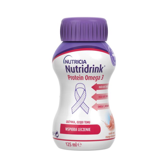 NUTRIDRINK Protein Omega 3 persiku-mango garšu 125ml N4