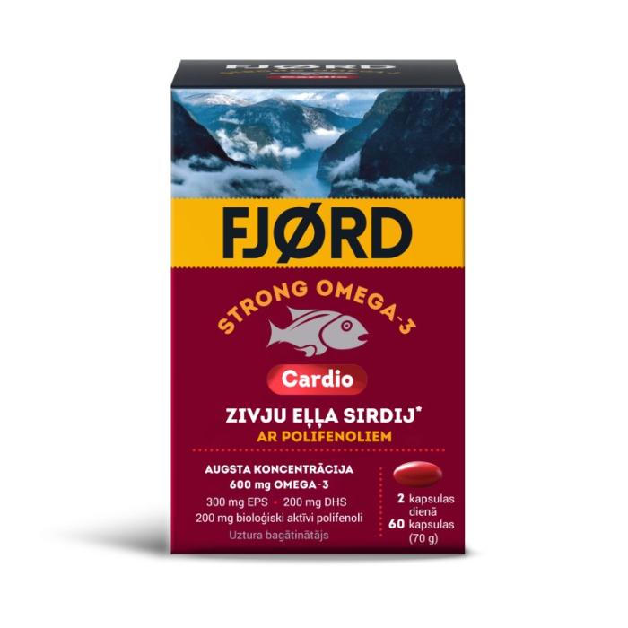 FJORD Strong Omega-3 Cardio kapsulas N60