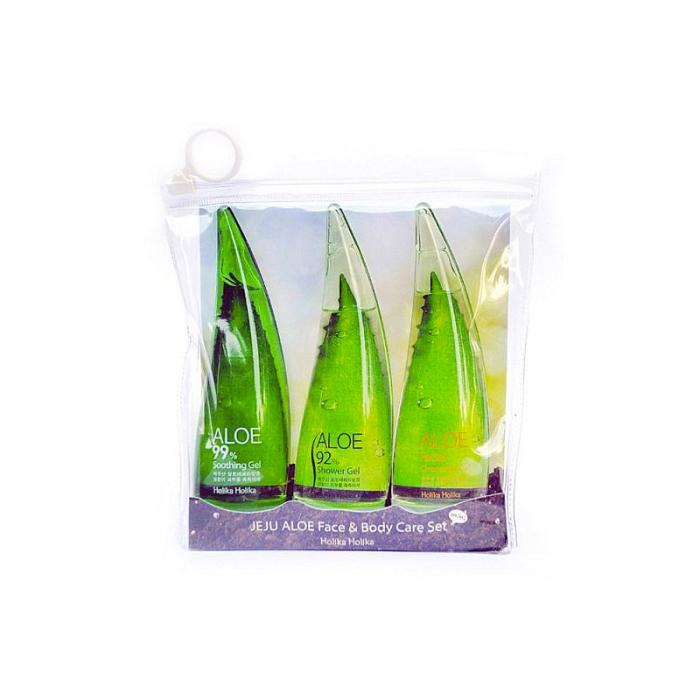HOLIKA HOLIKA Jeju Aloe sejas un ķermeņa kopšanas komplekts 55ml N3