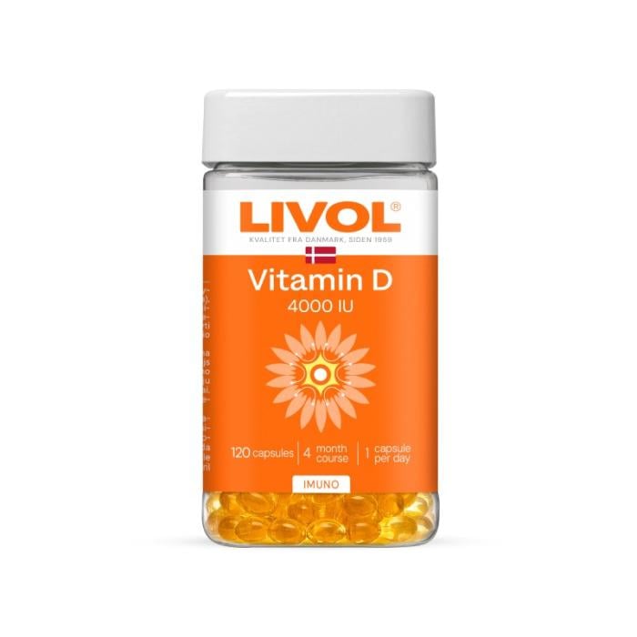 LIVOL Vitamīns D 4000 IU kapsulas N120