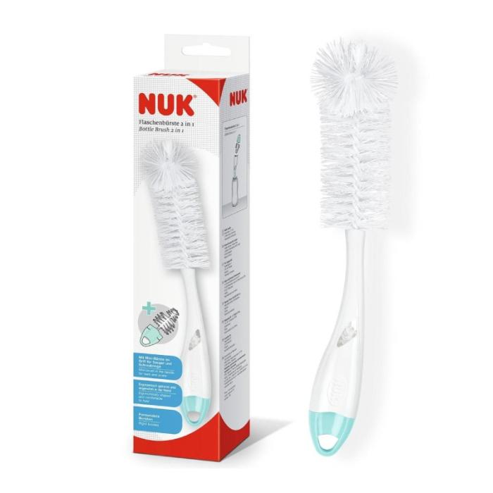 NUK pudeļu birste 2in1 N1