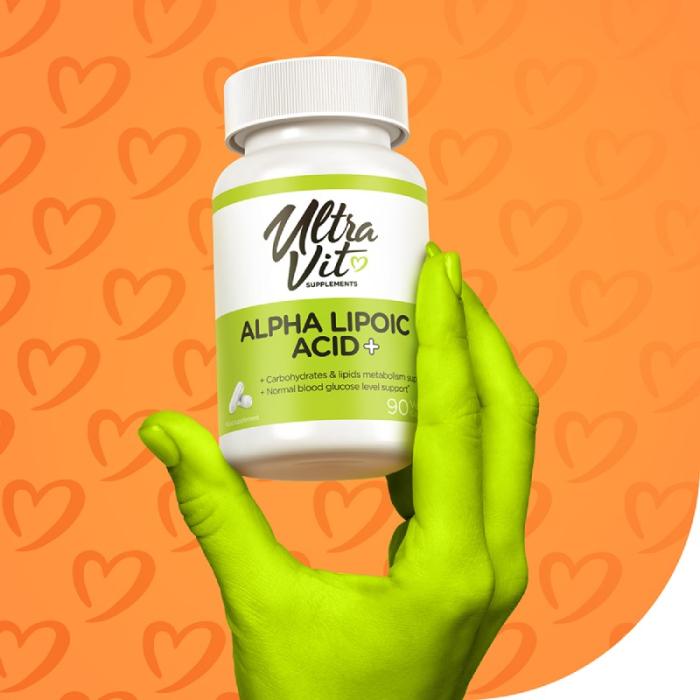 ULTRAVIT Alpha Lipoic Acid+ kapsulas N90
