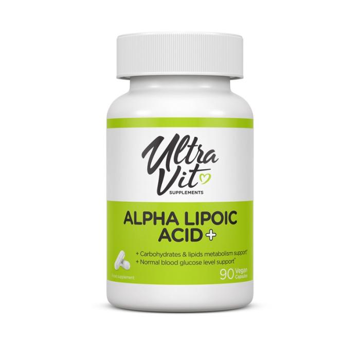 ULTRAVIT Alpha Lipoic Acid+ kapsulas N90