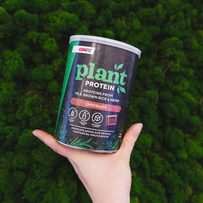 ICONFIT Plant Protein ar šokalādes garšu pulveris 480g