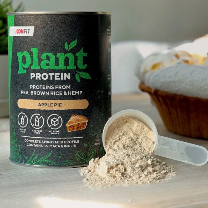 ICONFIT Plant Protein ar šokalādes garšu pulveris 480g