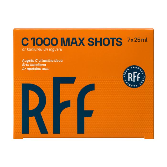 RFF C 1000 Max Shots ar kurkumu un ingveru šķidrums 25ml N7
