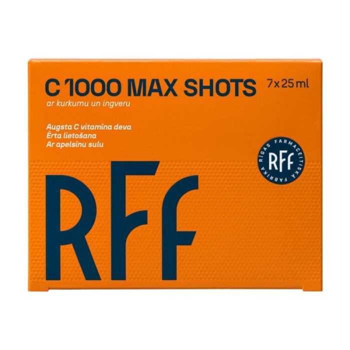RFF C 1000 Max Shots ar kurkumu un ingveru šķidrums 25ml N7