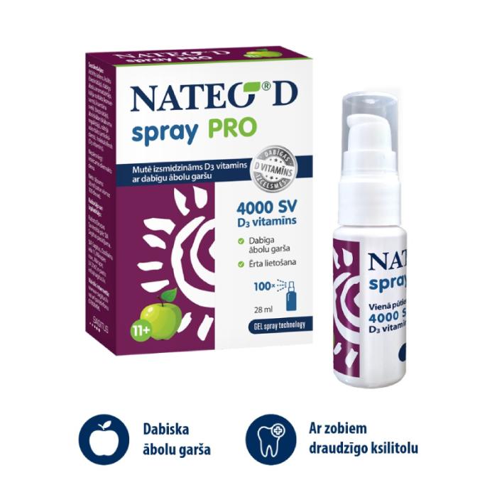 NATEO D Pro Spray 4000SV izsmidzināms līdzeklis 28ml