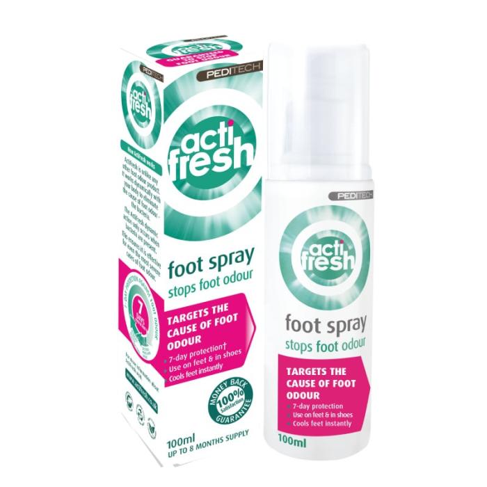 ACTI FRESH Pret nepatīkamu pēdu un apavu aromātu aerosols 100 ml