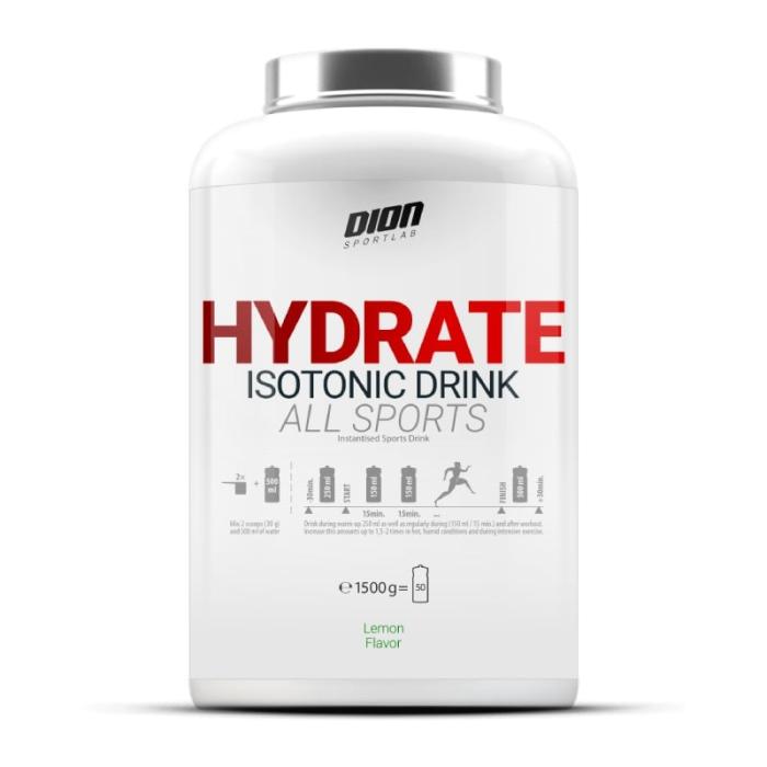 DION SPORTLAB Hydrate All Sports Citronu garša pulveris 1500g