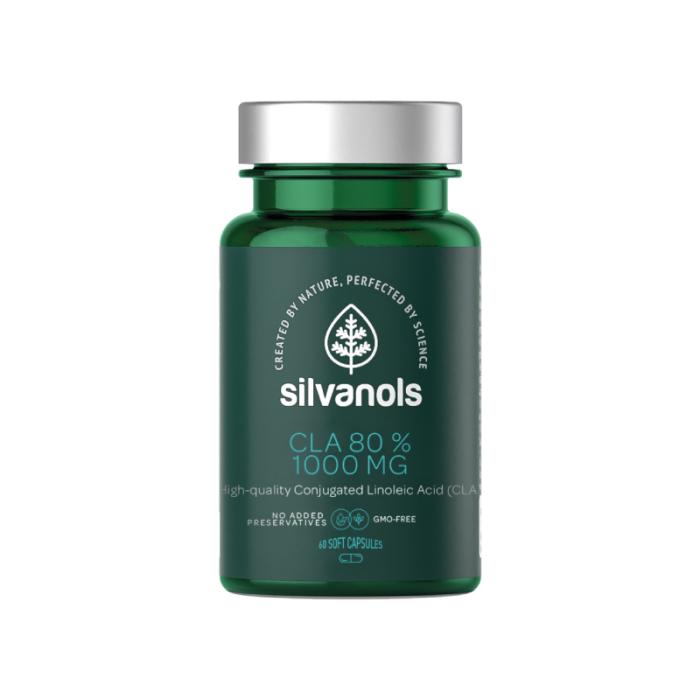 SILVANOLS CLA 80% 1000mg kapsulas N60