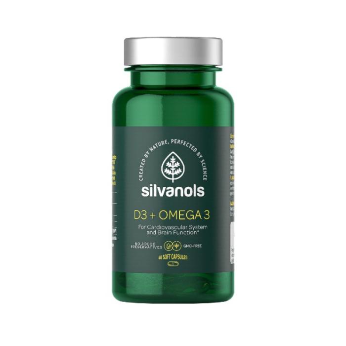 SILVANOLS D3 + Omega 3 kapsulas N60