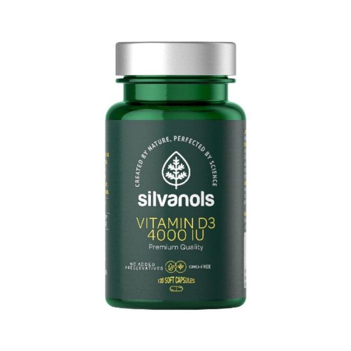 SILVANOLS Vitamin D3 4000 IU kapsulas N120