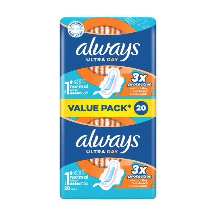 ALWAYS Ultra Normal Plus higiēniskās paketes N20