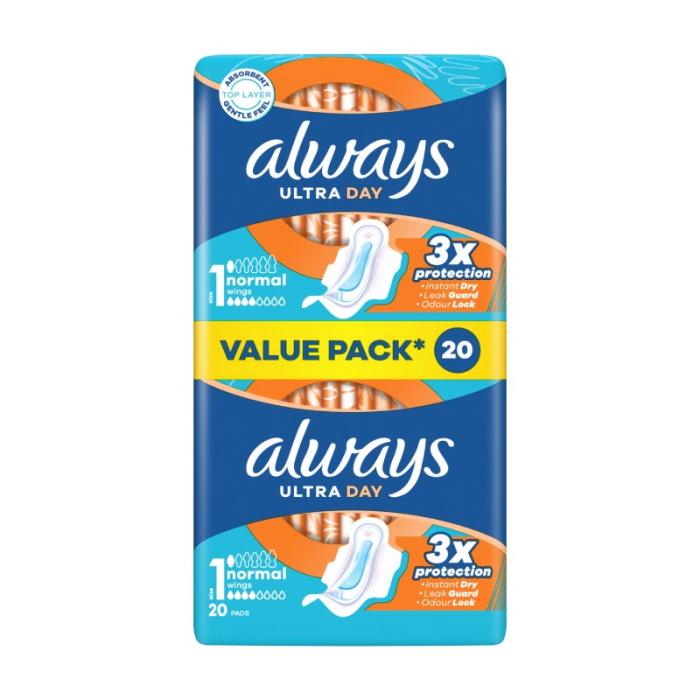 ALWAYS Ultra Normal Plus higiēniskās paketes N20