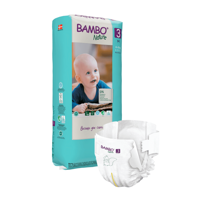 BAMBO NATURE autiņbiksītes 3.izmērs 4-8kg N52