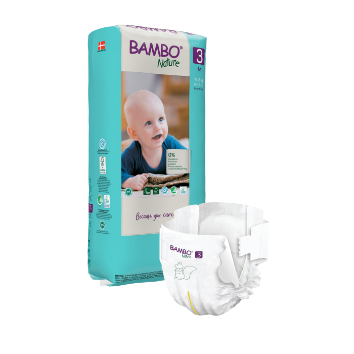 BAMBO NATURE autiņbiksītes 3.izmērs 4-8kg N52