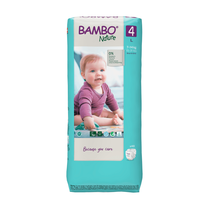 BAMBO NATURE autiņbiksītes 4.izmērs 7-14kg N48