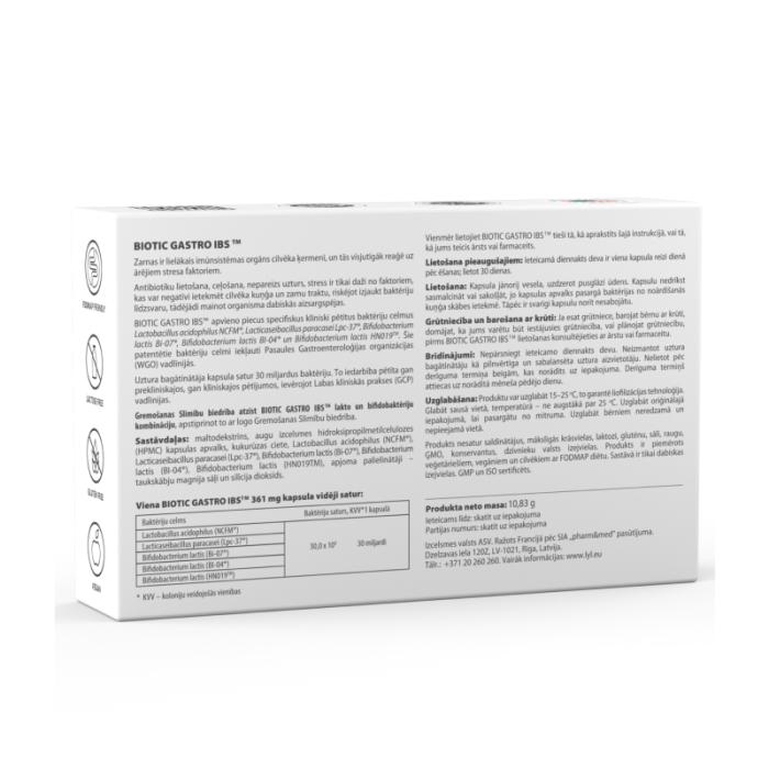 LYL BIOTIC GASTRO IBS, kapsulas, N30