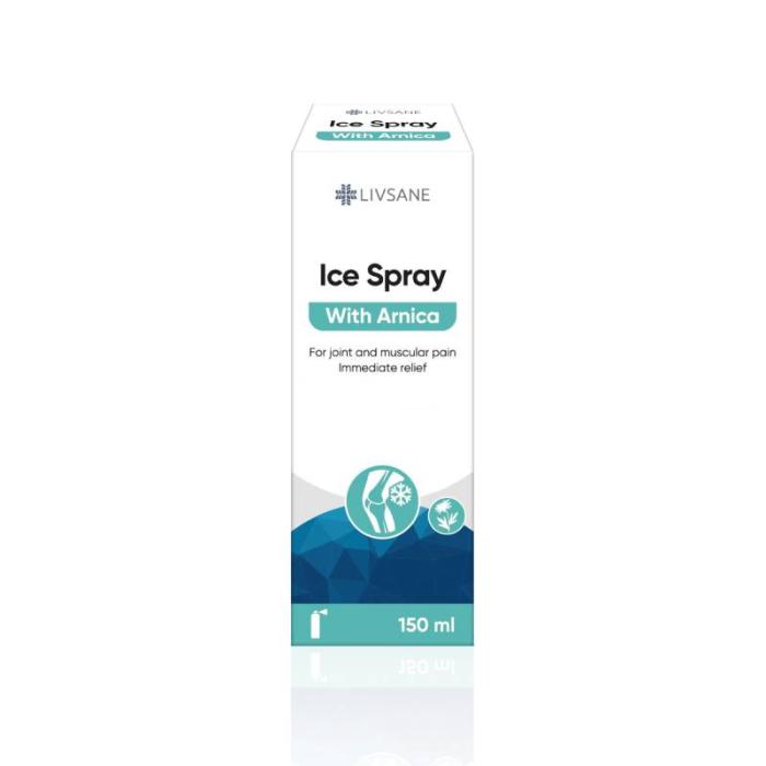 LIVSANE Ice izsmidzināms līdzeklis ar arniku 150ml	
