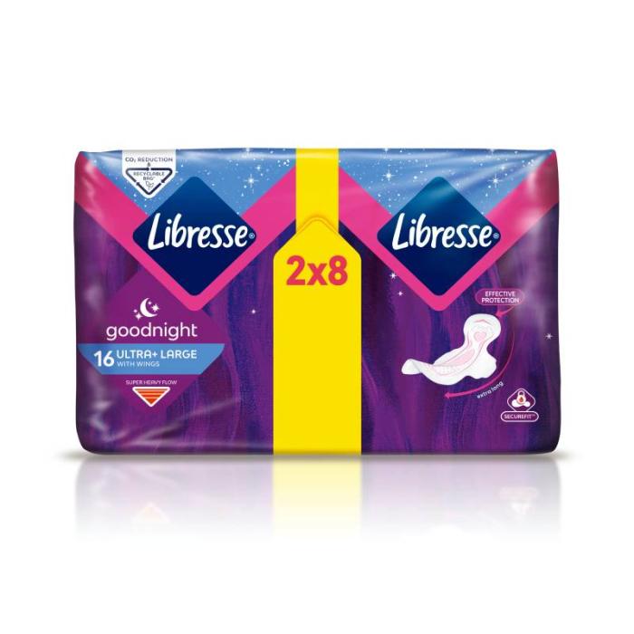 LIBRESSE GoodNight Ultra Large higiēniskās paketes N16