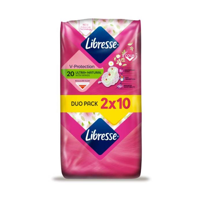 LIBRESSE Aloe&Chamomile Normal higiēniskās paketes N20