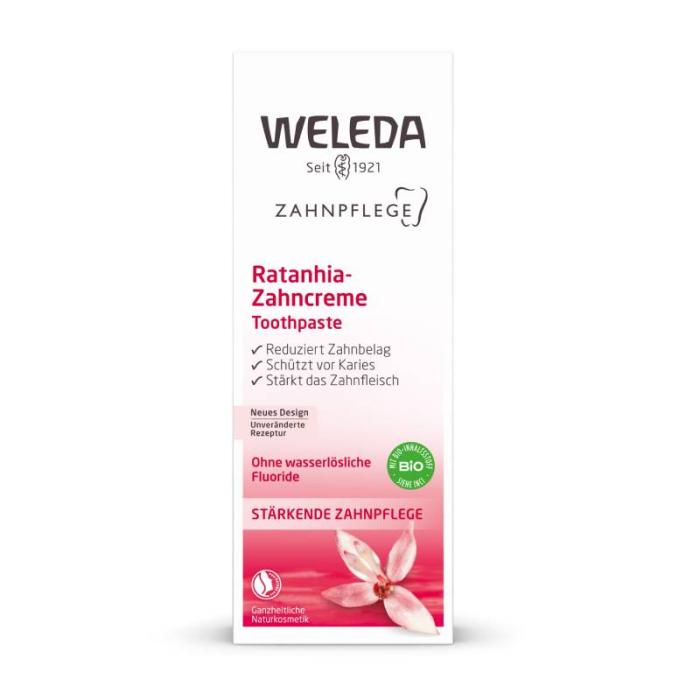 WELEDA zobu pasta ar ratāniju, jutīgām smaganām 75 ml