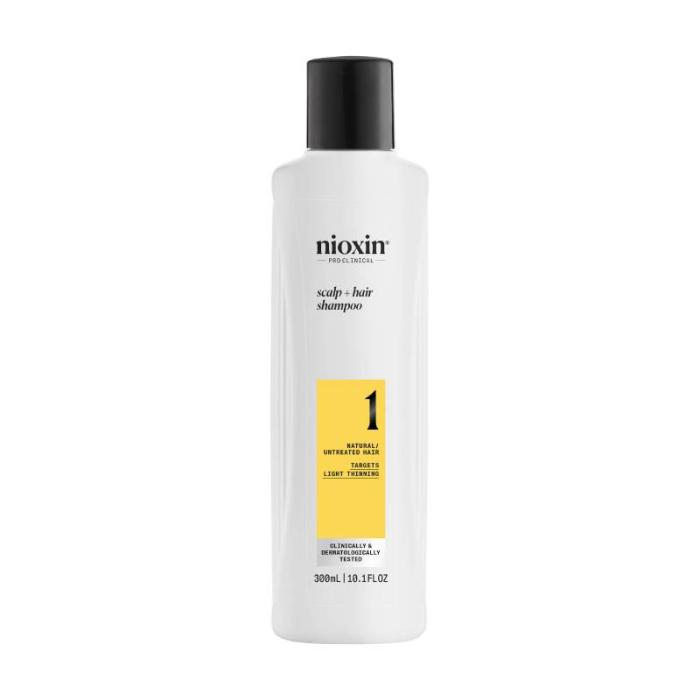 NIOXIN System 1 šampūns dabiskiem matiem ar vieglu tendenci kļūt plānākiem 300ml