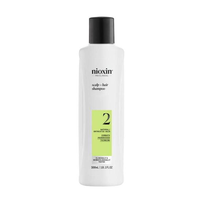 NIOXIN System 2 šampūns dabiskiem matiem ar progresējošu tendenci kļūt plānākiem 300ml