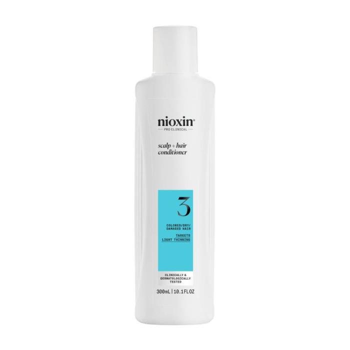 NIOXIN System 3 kondicionieris krāsotiem matiem ar vieglu tendenci kļūt plānākiem 300ml