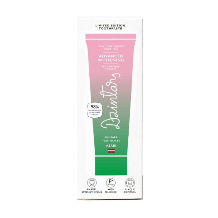 DZINTARS Asari Rabarberu zobu pasta 75 ml