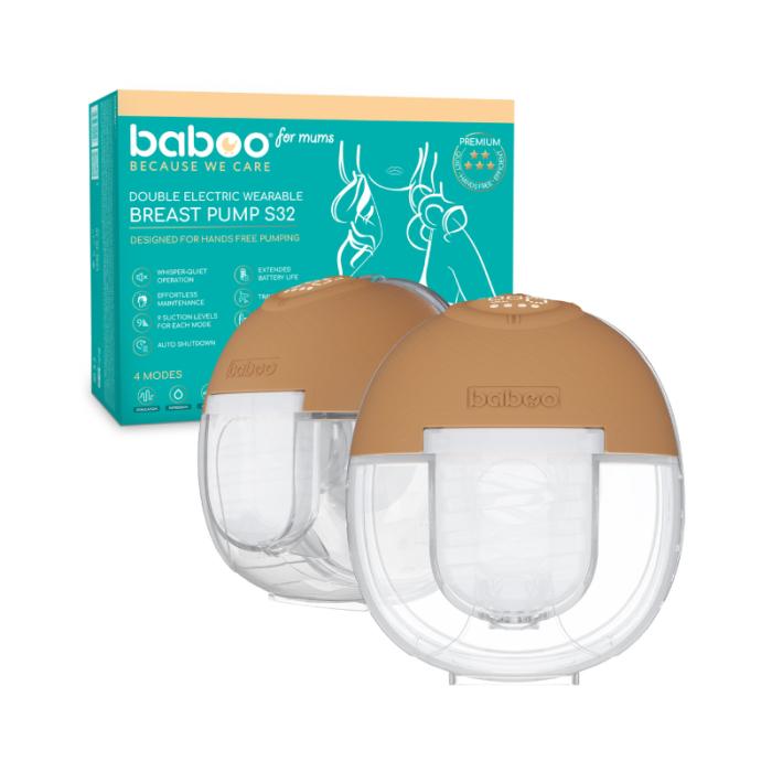 BABOO pārnēsājamais dubultais elektriskais krūts sūknis N1