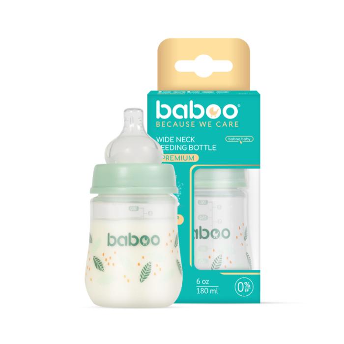 BABOO pretkoliku barošanas pudelīte, Peachy Keen, 0+ mēneši 180 ml