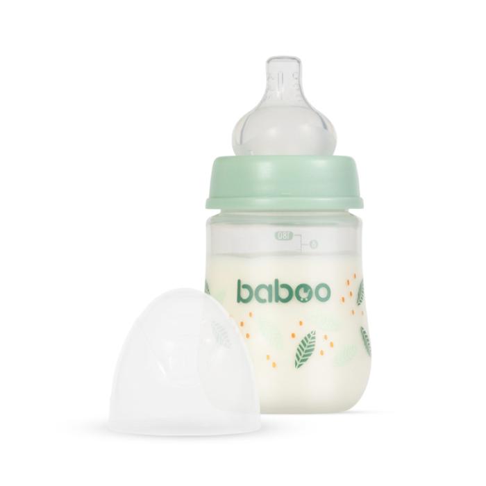 BABOO pretkoliku barošanas pudelīte, Peachy Keen, 0+ mēneši 180 ml
