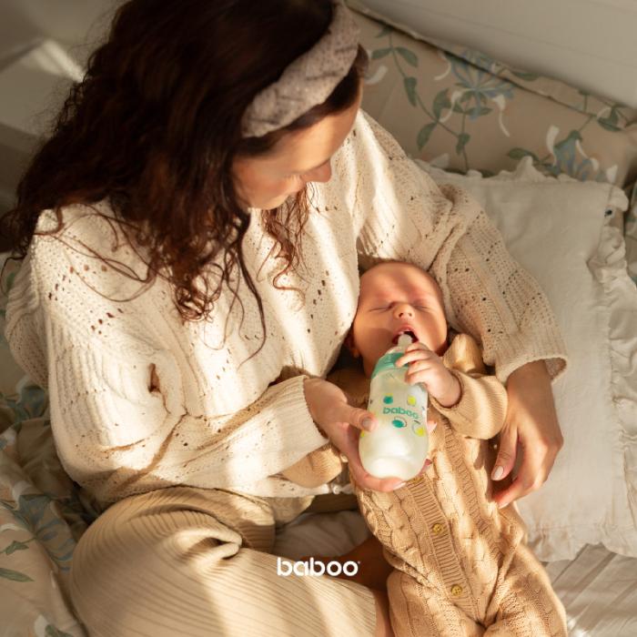 BABOO pretkoliku barošanas pudelīte, Lagoon Fiesta, 3+ mēneši 250 ml