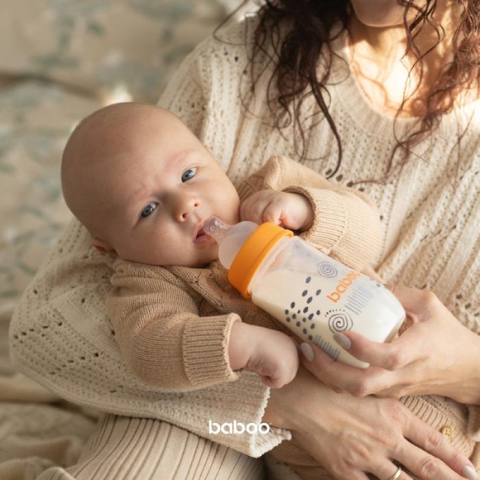 BABOO pretkoliku barošanas pudelīte, Blue Haze , 3+ mēneši 250 ml