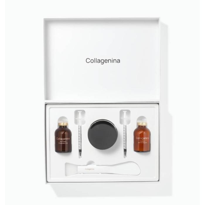 COLLAGENINA sejas maska - komplekts ar 6 veidu kolagēniem, intensitāte 2, 2×30 ml, 1×50 ml