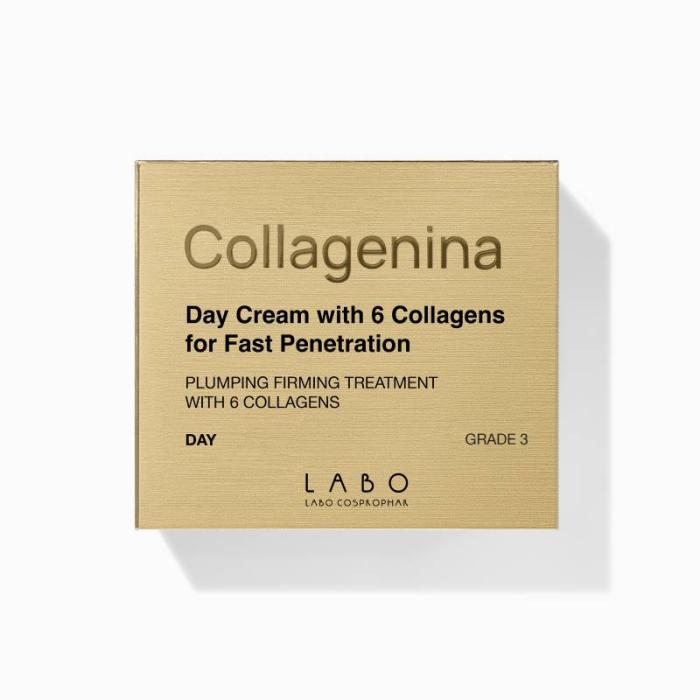 COLLAGENINA dienas krēms ar 6 veidu kolagēniem, intensitāte 3 50 ml