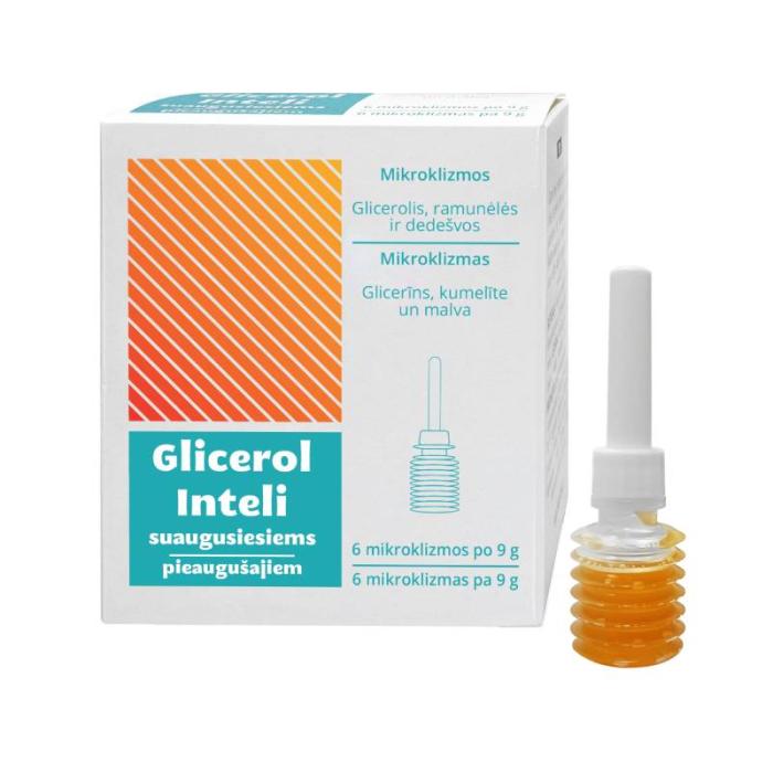 GLICEROL INTELI mikroklizmas 9g pieaugušajiem N6