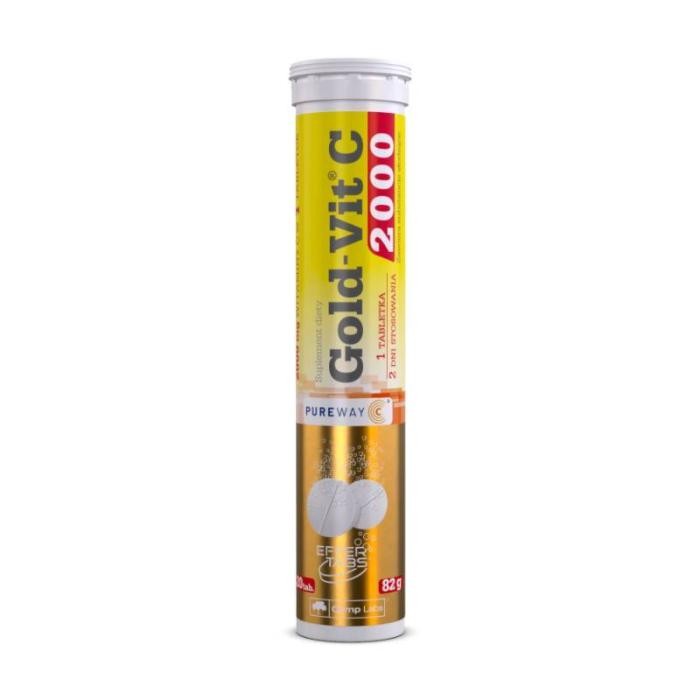 OLIMPLABS Gold-Vit C 2000mg apelsīnu putojošās tabletes N20