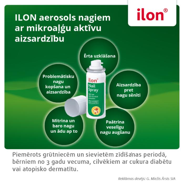 ILON aerosols nagiem ar mikroaļģu aktīvu aizsardzību 50 ml
