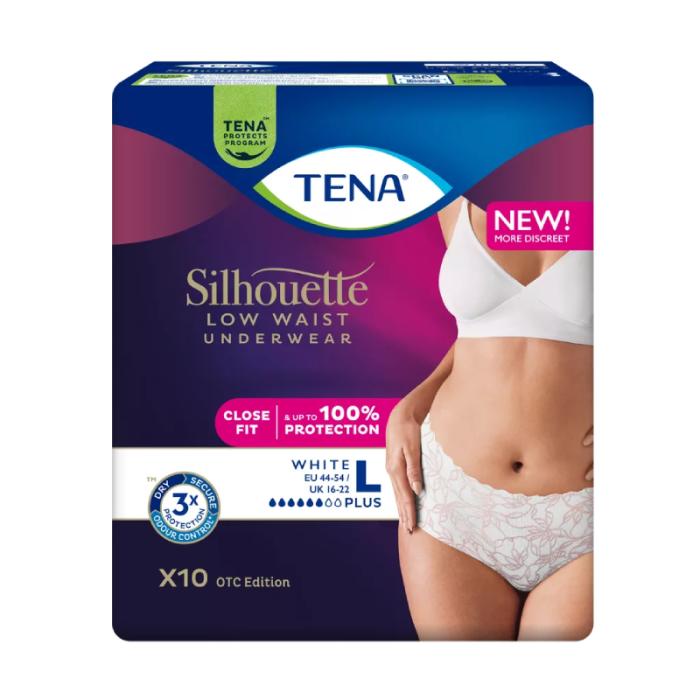 TENA Silhouette higiēniskās biksītes baltas L N10