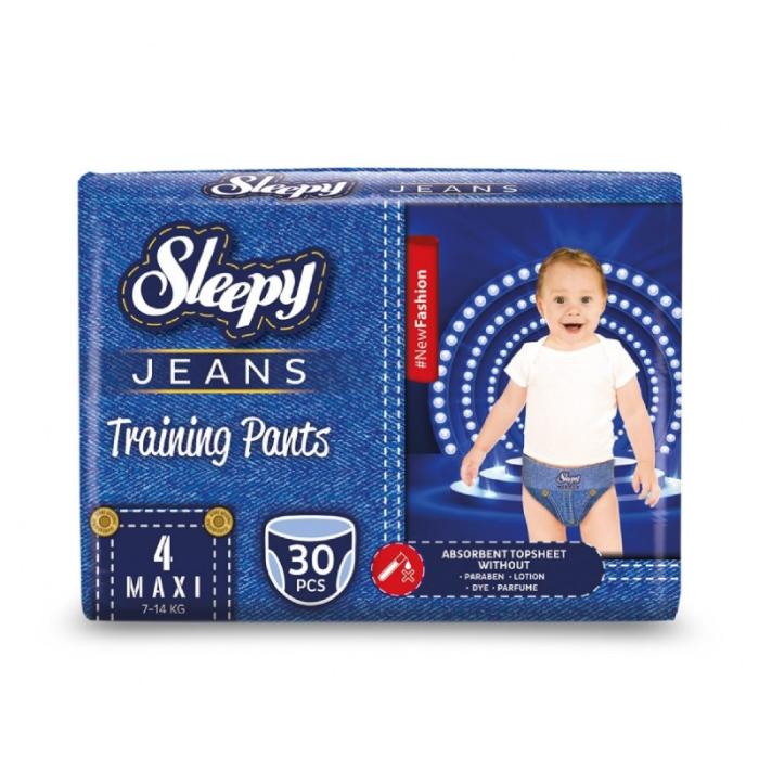 SLEEPY Jeans Pants autiņbiksītes Maxi (7-14kg) N30