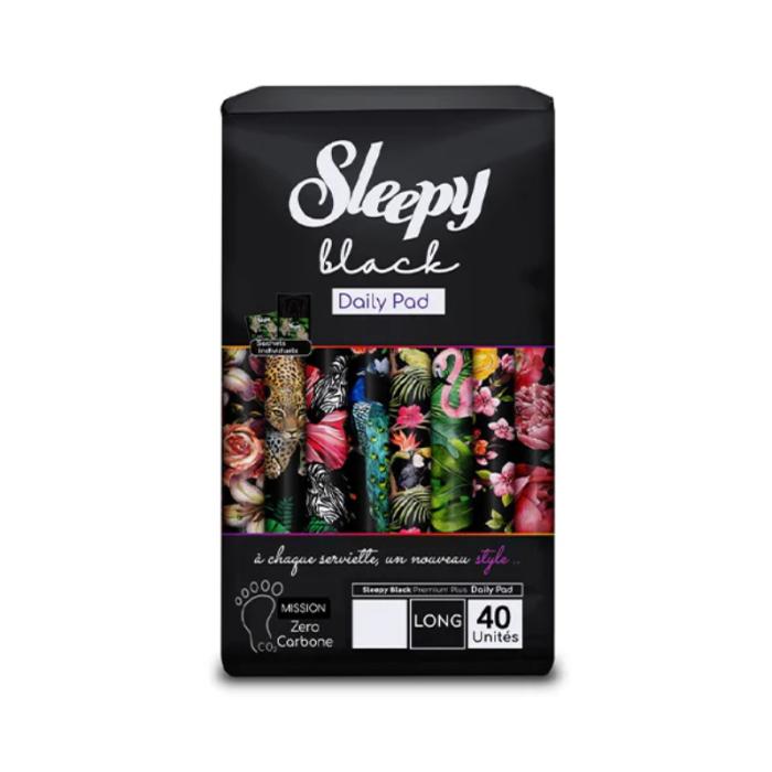SLEEPY Black Normal ikdienas ieliktnīši N40