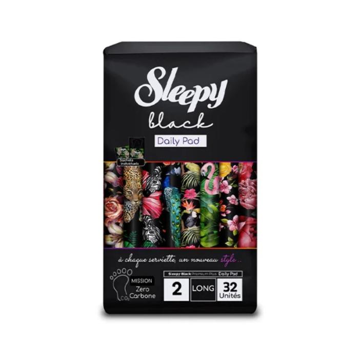SLEEPY Black Long ikdienas ieliktnīši N32