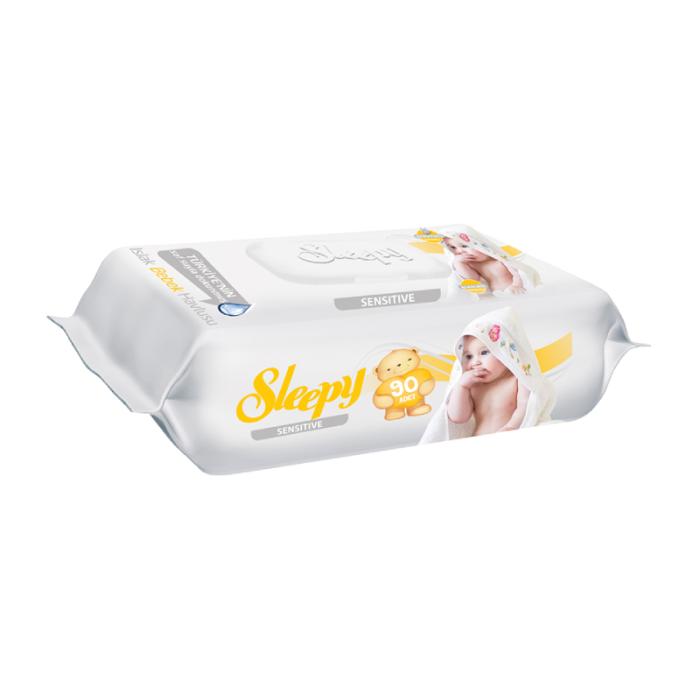 SLEEPY Sensitive mitrās salvetes N90