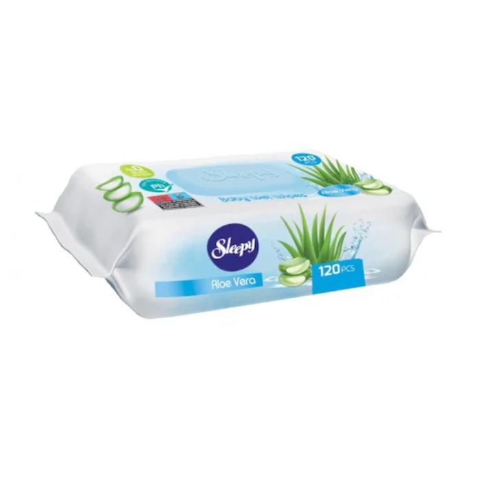 SLEEPY Aloe Vera mitrās salvetes N120