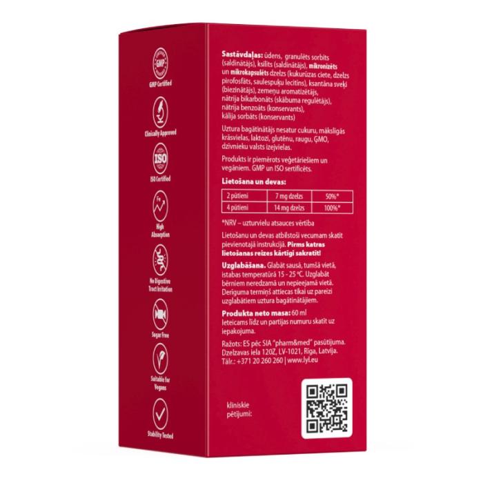 LYL F26 SPRAY iron boost (30 devas), sprejs, 60 ml
