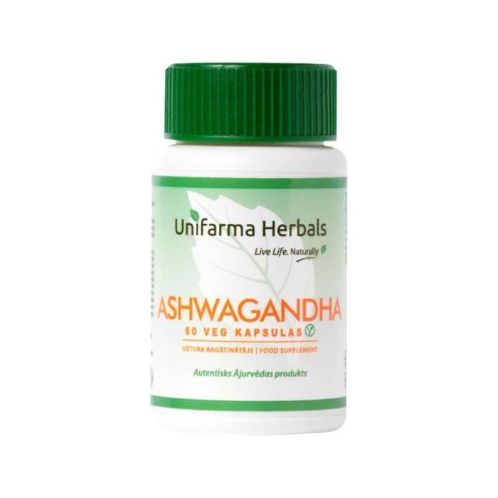 UNIFARMA HERBALS Ashwagandha kapsulas N60