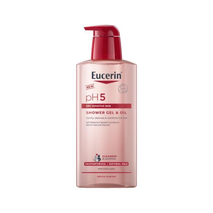 EUCERIN pH5 dušas želeja&eļļa 400ml